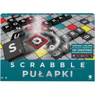 Scrabble Pułapki gra planszowa słowna Mattel HMK73
