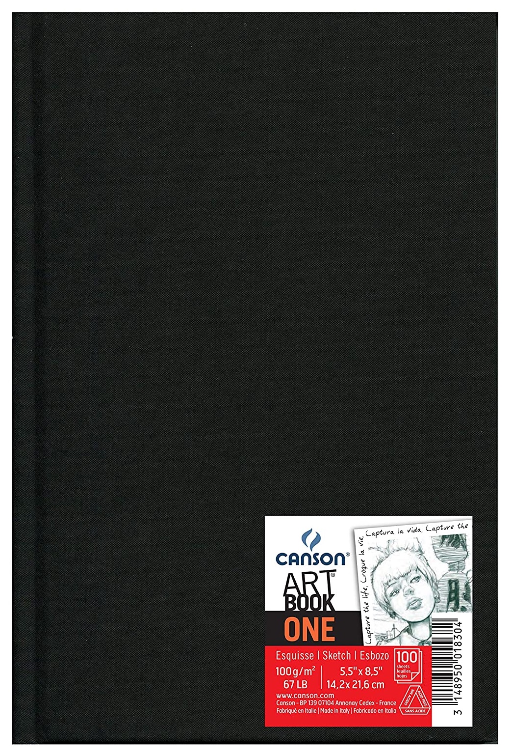 Szkicownik One Art Book 14,2x21,6 cm 100 kartek 100 g biały Canson 40011288