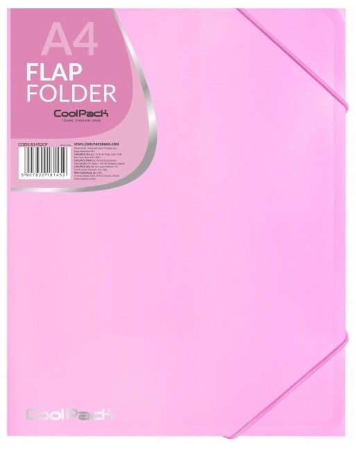 Teczka z gumką A4 Flap Folder CoolPack pastelowa różowa