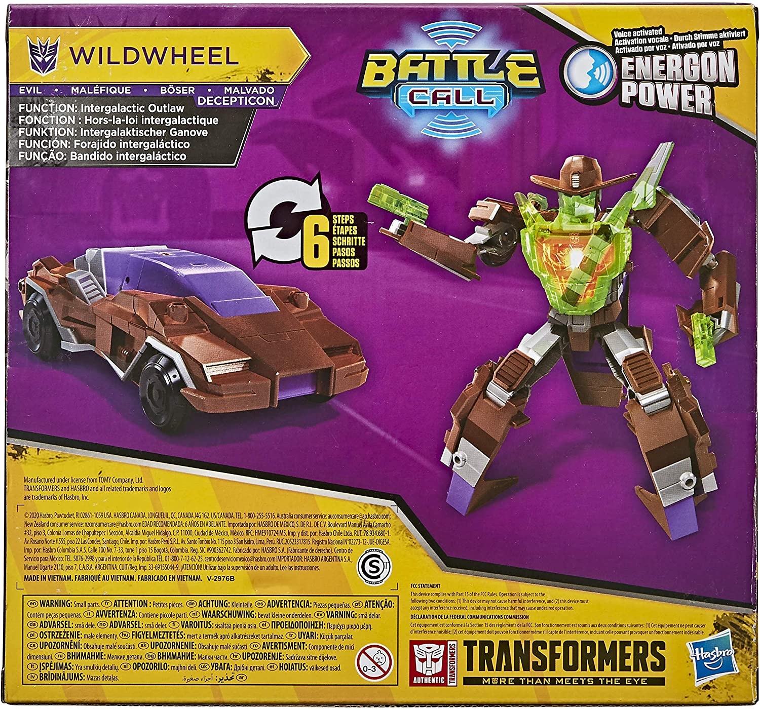 Transformers Cyberverse Battle Call Wildwheel Hasbro E8227 E8374