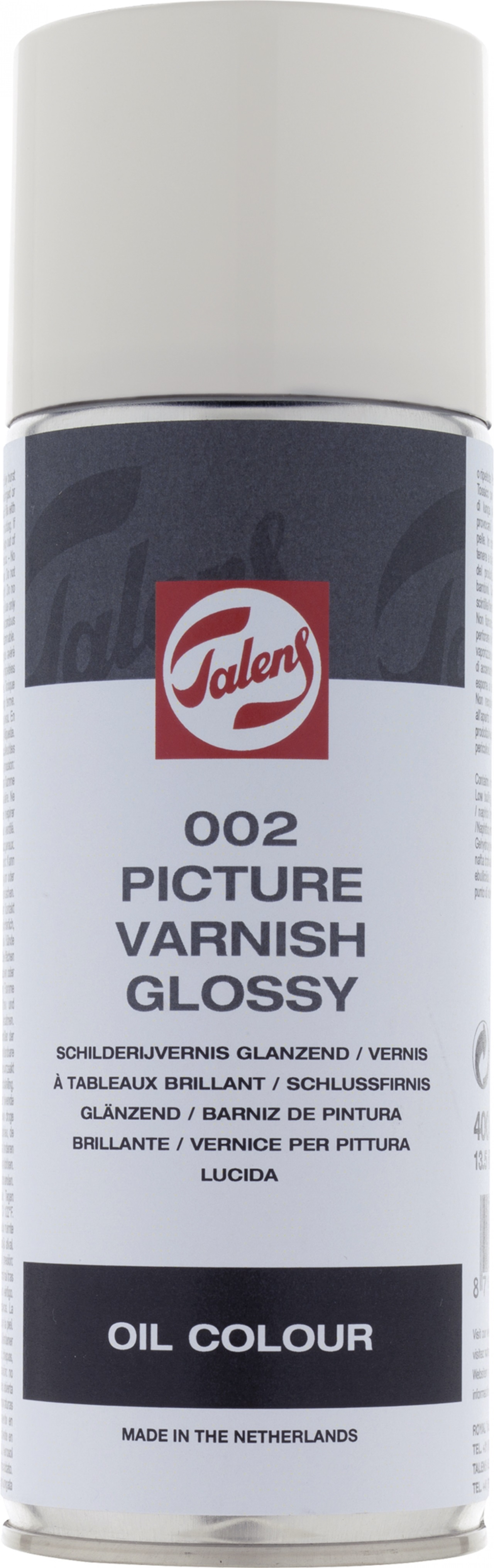 Werniks błyszczący do farb olejnych 002 Talens spray 400 ml Picture Varnish Glossy