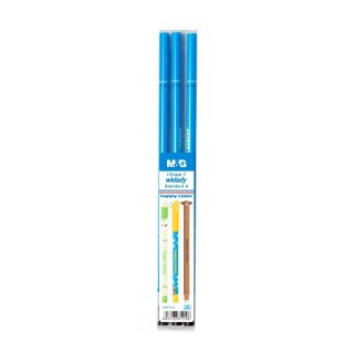Wkłady do długopisu wymazywalnego Happy Color 0,5 mm niebieskie 3 sztuki w etui