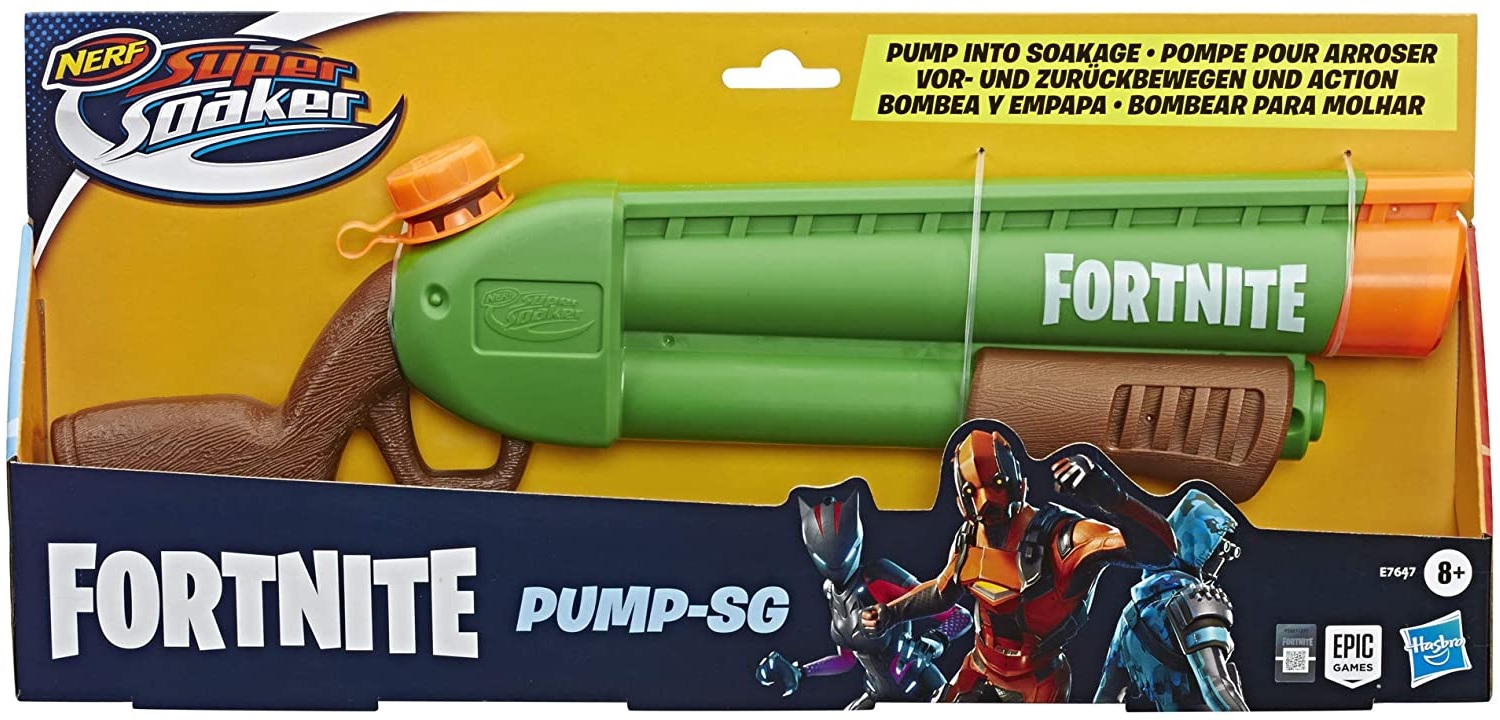 Wyrzutnia Nerf Super Soaker Fortnite Pump-SG Pistolet na wodę Hasbro E7647