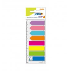 Zakładki indeksujące 8x25 mm neonowe mix 8 kolorów Stick'n 21346