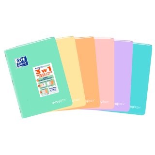 Zeszyt A5 linia 60 kartek Oxford PP EasyBook Pastel  400161236